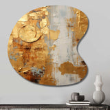 Vintage Gold Togetherness I - Asymmetric Metal Wall Art