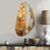 Vintage Gold Togetherness I - Asymmetric Metal Wall Art