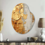 Vintage Gold Togetherness I - Asymmetric Metal Wall Art