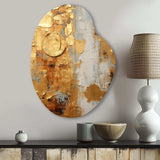 Vintage Gold Togetherness I - Asymmetric Metal Wall Art