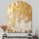 Gentle Abundance Retro Gold Abstract I - Asymmetric Metal Wall Art