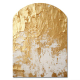 Gentle Abundance Retro Gold Abstract I - Asymmetric Metal Wall Art