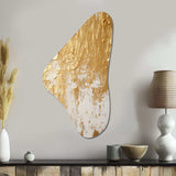 Gentle Abundance Retro Gold Abstract I - Asymmetric Metal Wall Art