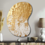 Gentle Abundance Retro Gold Abstract I - Asymmetric Metal Wall Art