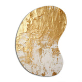 Gentle Abundance Retro Gold Abstract I - Asymmetric Metal Wall Art