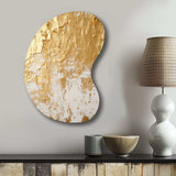 Gentle Abundance Retro Gold Abstract I - Asymmetric Metal Wall Art