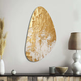 Gentle Abundance Retro Gold Abstract I - Asymmetric Metal Wall Art