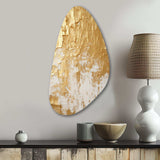 Gentle Abundance Retro Gold Abstract I - Asymmetric Metal Wall Art