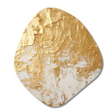 Gentle Abundance Retro Gold Abstract I - Asymmetric Metal Wall Art