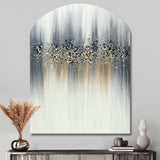 Gentle Gray Serenity - Asymmetric Metal Wall Art