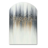 Gentle Gray Serenity - Asymmetric Metal Wall Art