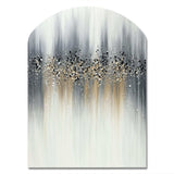 Gentle Gray Serenity - Asymmetric Metal Wall Art