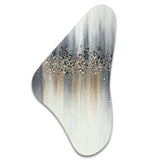 Gentle Gray Serenity - Asymmetric Metal Wall Art