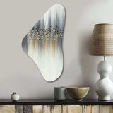 Gentle Gray Serenity - Asymmetric Metal Wall Art