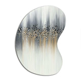 Gentle Gray Serenity - Asymmetric Metal Wall Art