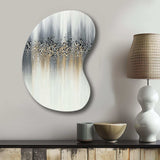 Gentle Gray Serenity - Asymmetric Metal Wall Art