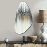 Gentle Gray Serenity - Asymmetric Metal Wall Art