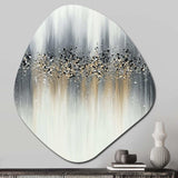 Gentle Gray Serenity - Asymmetric Metal Wall Art