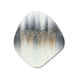 Gentle Gray Serenity - Asymmetric Metal Wall Art