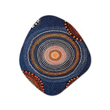 Aboriginal Circular Dot Art Compositions - Asymmetric Metal Wall Art