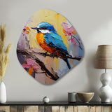 Bluebird Serenade Painting - Asymmetric Metal Wall Art