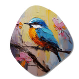 Bluebird Serenade Painting - Asymmetric Metal Wall Art