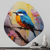 Bluebird Serenade Painting - Asymmetric Metal Wall Art