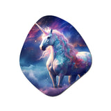 Cosmic Purple Unicorn Magic - Asymmetric Metal Wall Art