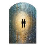 Retro Lovers Celebrating Eternal Now VI - Asymmetric Metal Wall Art