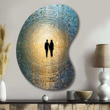 Retro Lovers Celebrating Eternal Now VI - Asymmetric Metal Wall Art