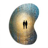 Retro Lovers Celebrating Eternal Now VI - Asymmetric Metal Wall Art