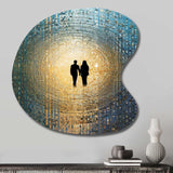 Retro Lovers Celebrating Eternal Now VI - Asymmetric Metal Wall Art