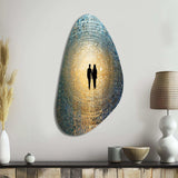 Retro Lovers Celebrating Eternal Now VI - Asymmetric Metal Wall Art