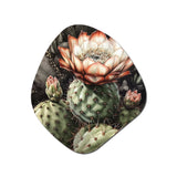 Blossoming Cactus Flower I - Asymmetric Metal Wall Art