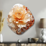 Blossoming Magical White Magnolia - Asymmetric Metal Wall Art