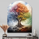 Tree Of Life All Seasons I - Asymmetric Metal Wall Art