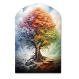 Tree Of Life All Seasons I - Asymmetric Metal Wall Art