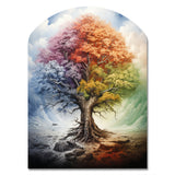 Tree Of Life All Seasons I - Asymmetric Metal Wall Art