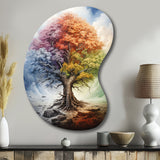 Tree Of Life All Seasons I - Asymmetric Metal Wall Art