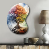 Tree Of Life All Seasons I - Asymmetric Metal Wall Art