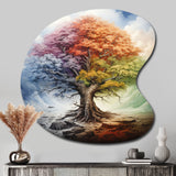 Tree Of Life All Seasons I - Asymmetric Metal Wall Art