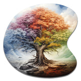 Tree Of Life All Seasons I - Asymmetric Metal Wall Art