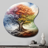 Tree Of Life All Seasons I - Asymmetric Metal Wall Art