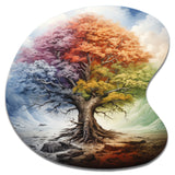 Tree Of Life All Seasons I - Asymmetric Metal Wall Art