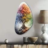 Tree Of Life All Seasons I - Asymmetric Metal Wall Art