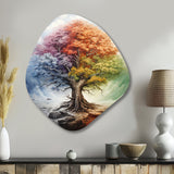 Tree Of Life All Seasons I - Asymmetric Metal Wall Art