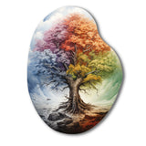 Tree Of Life All Seasons I - Asymmetric Metal Wall Art