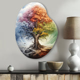 Tree Of Life All Seasons I - Asymmetric Metal Wall Art