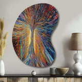 The Energy Of A Mystical Radiant Tree I - Asymmetric Metal Wall Art