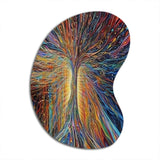 The Energy Of A Mystical Radiant Tree I - Asymmetric Metal Wall Art